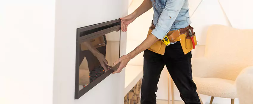 Metal Fireplace Installation in Royal Palm Beach, Florida