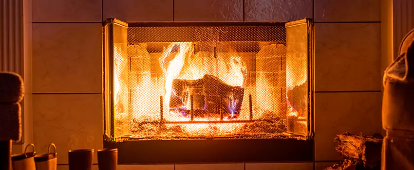 Mendota Hearth Landscape Fireplace Installation in Royal Palm Beach, Florida
